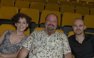 Los protagonistas del cortometraje Fuera de tono