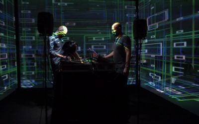 Video mapping en un cubo